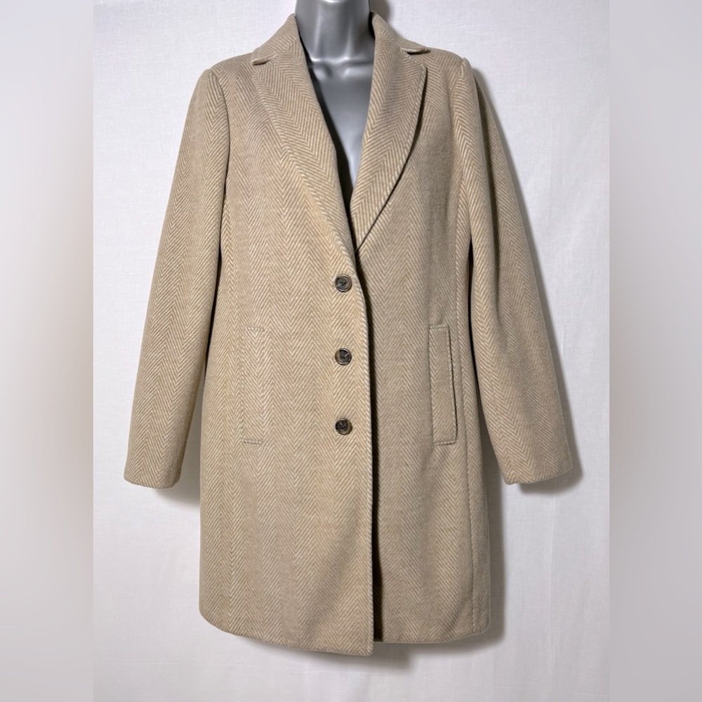 NEW J Crew Herringbone topcoat!!! - Picture 2 of 10
